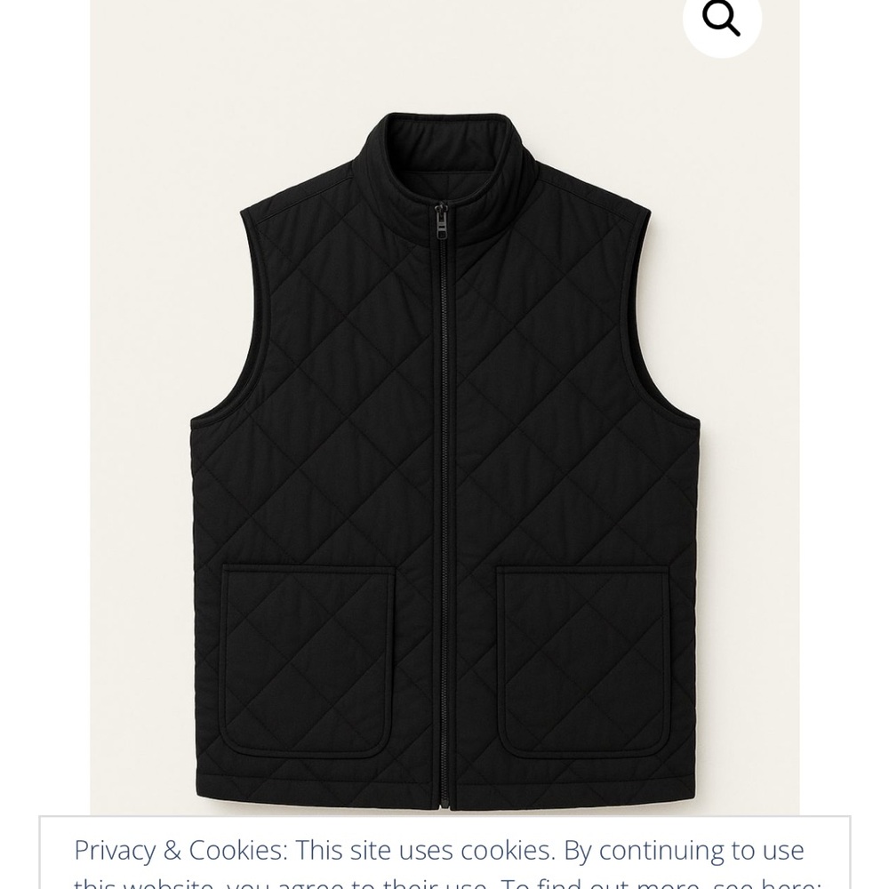 Women’s Black Quilted Vest